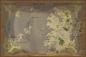 Dashvara, fantasy: Map of Hareka